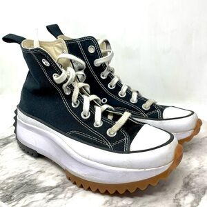 Converse Run Star Hike Black High-Top Platform Sneakers 8 Sporty Gorpcore Grunge